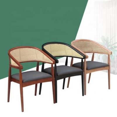 Moderne Holz Rattan Stuhl für Wohnzimmer und erschwinglich im Design Stil