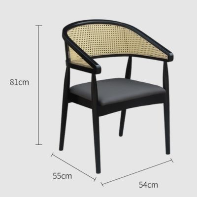 Moderne Holz Rattan Stuhl für Wohnzimmer und erschwinglich im Design Stil