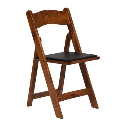 Bürogastronomie und Hochzeitsgeschäfte Holzklapprattan-Stühle mit Nitrolacquer-Ausführung