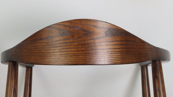 Nitrolacquer Finish Nordic Massivholz Armlehnen Kissen Stuhl zum Essen Hotel Zuhause Präsidentenstuhl Restaurant Caféshop