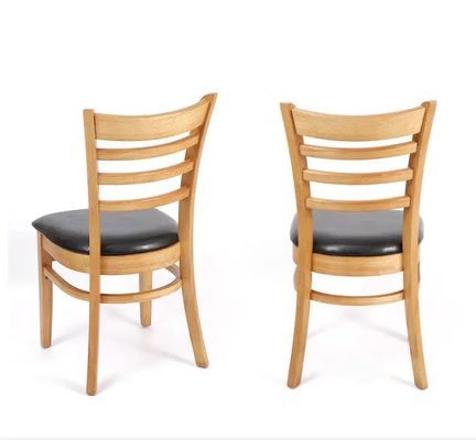 Postverpackung N Holzrestaurantleiter Rückenstuhl zum Essen Massivholzstuhl individuell