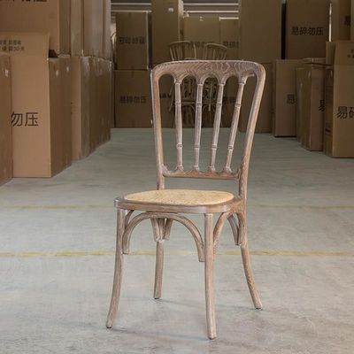 OEM-Service akzeptiert Moderne Massivholz Rattan Stuhl für Restaurant im nordischen Stil