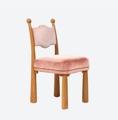 Französisch-Nordisch Design Moderne Massivholz Ein-Sitz-Lammwolle Esszimmer Holzstühle