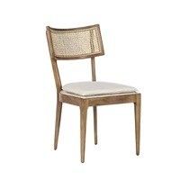 Moderne Restaurantmöbel Design Rattan Rücken Holz Esszessel mit Stoffpolsterung