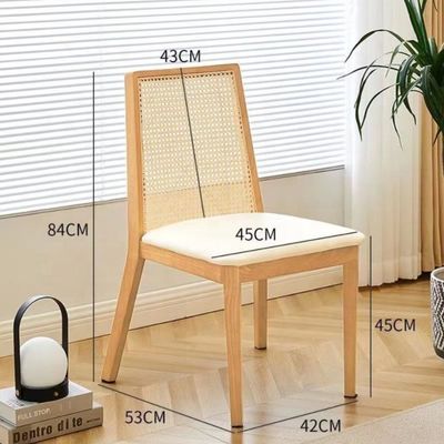 NC/PU Farbveredelung Holzpolsterer Esszessel für modernes nordisches Design und Massivholzstil