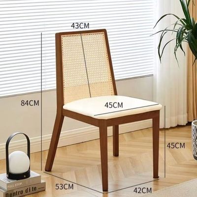 NC/PU Farbveredelung Holzpolsterer Esszessel für modernes nordisches Design und Massivholzstil