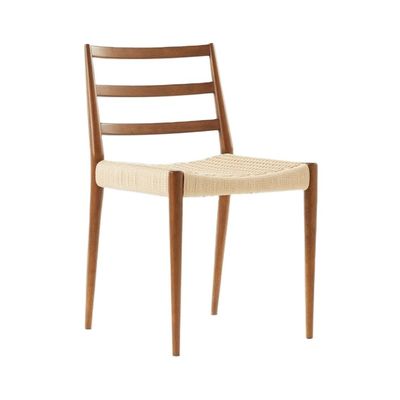 Massivholzrahmen kundenspezifische Designs Vintage Hotel Gewebter Schnur Esszessel Für Veranstaltungen