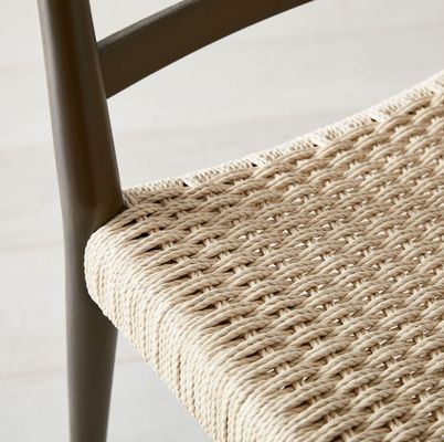 Massivholzrahmen kundenspezifische Designs Vintage Hotel Gewebter Schnur Esszessel Für Veranstaltungen