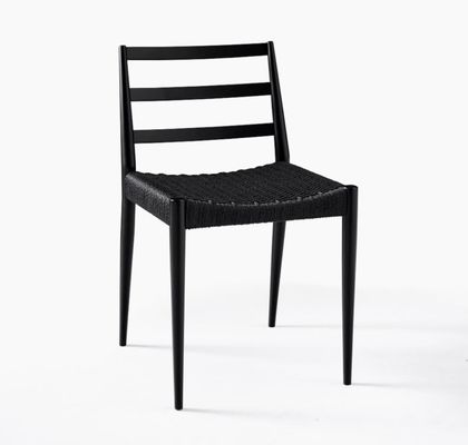 Massivholzrahmen kundenspezifische Designs Vintage Hotel Gewebter Schnur Esszessel Für Veranstaltungen