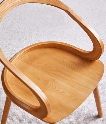 Möbel für Restaurants Moderne Massivholz-Esstuhl mit Cerise-Finiche und nordischem Design