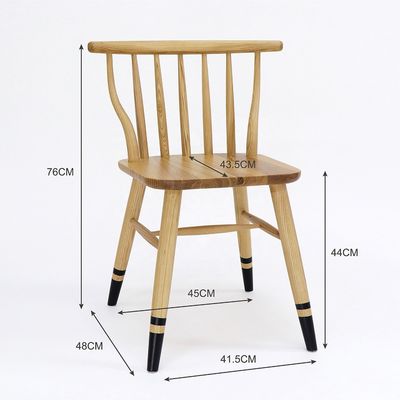 Moderner Design Stil Nordic Exquisite Handwerk Windsor Massivholz Esszessel für Restaurant Sitzmöbel