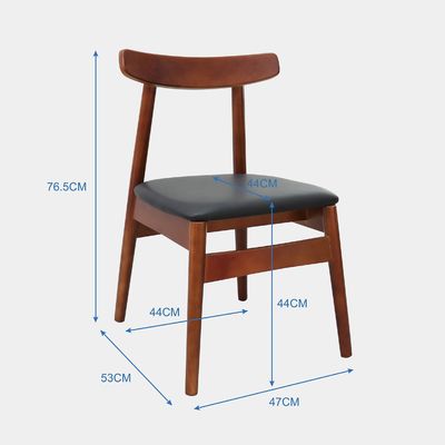 Hotelrestaurant Massivholz-Esstühle mit Polster-Sitz und anpassbaren Optionen