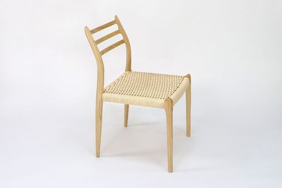 Outdoor Seil Gewebter Stuhl Massivholz Armloser Stuhl Komfort Esszimmer Wohnzimmer Seil Stuhl Möbel mit NO Falten