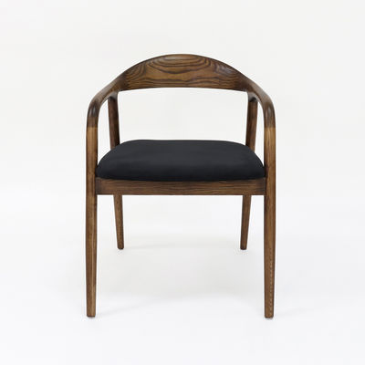 Moderne Restaurantmöbel Massivholz-Esstuhl mit klappbarer Funktion und Stoffpolsterung W56*D55.5*H73.5CM