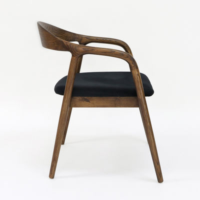 Moderne Restaurantmöbel Massivholz-Esstuhl mit klappbarer Funktion und Stoffpolsterung W56*D55.5*H73.5CM