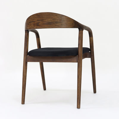 Moderne Restaurantmöbel Massivholz-Esstuhl mit klappbarer Funktion und Stoffpolsterung W56*D55.5*H73.5CM