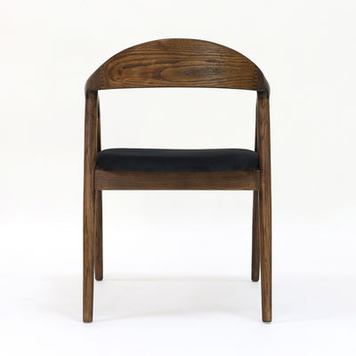 Moderne Restaurantmöbel Massivholz-Esstuhl mit klappbarer Funktion und Stoffpolsterung W56*D55.5*H73.5CM