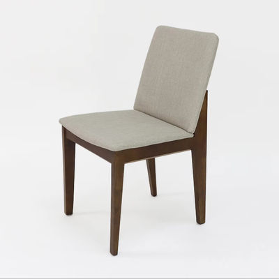 Moderner Stil Nitrolacquer Finish Massivholz Esszimmerstuhl mit Polsterung und Akzent Arm