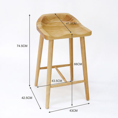 Massivholzbar Stuhl für Bar und Möbel im nordischen Stil