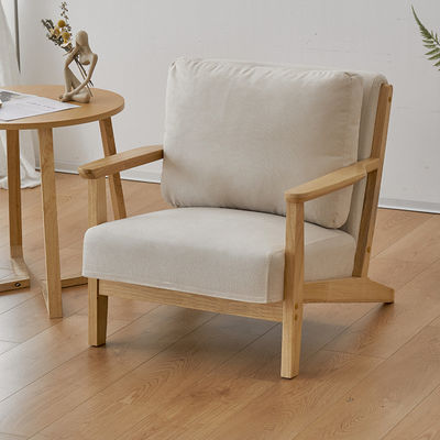 Modernes Design Nordic Luxury Lounge Chair Solidwood Freizeitsofa Stuhl für Wohnzimmer Möbel Postverpackung Y
