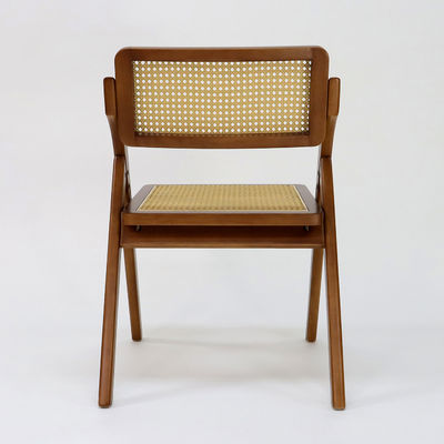 Vintage klappbarer Rattan-Wandstuhl für Restaurant im klassischen Stil
