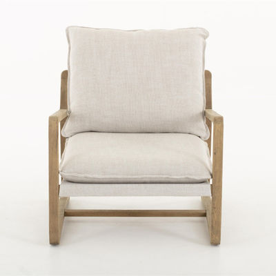 Solidwood Nordic Lounge Freizeit KD Demontage Sofa Stuhl Für Wohnzimmer mit Naturholzrahmen Design Modell
