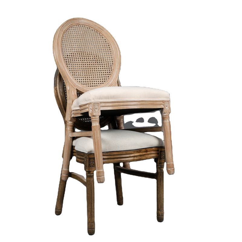 Französisch Vintage-Stil Holz Speisegewebe Holz Stapelbare Hochzeitsstuhl Holz mit Nitrolacquer Oberfläche Festig und langlebig