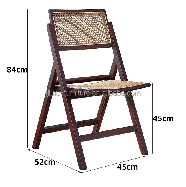 Postverpackung Massivholz Rattan Klappstuhl für Nordische Restaurants