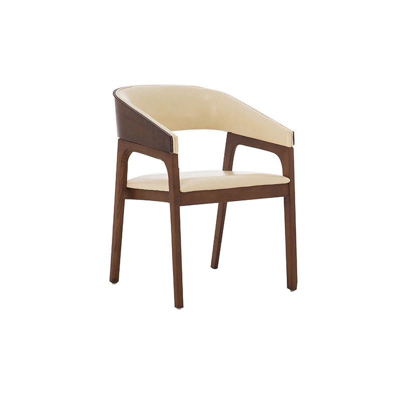 Nordic Solid Wood Design Präsidentenstuhl Schwarzes Leder Möbel Hinweis Sessel Sessel für Restaurant Garantie Ein Jahr