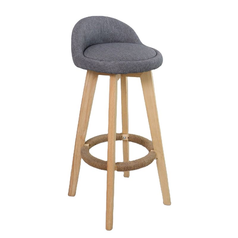 Moderner Stil Antike gepolsterte Holzhocker Leder Barstuhl für Bar Tisch Esszimmer und Bar Funktion