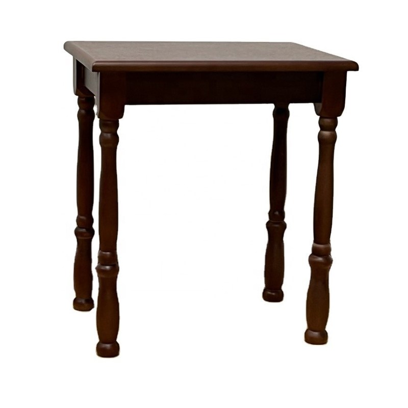 Natürliche oder dunkle Walnussfarbe Holztisch für Antiquitätenrestaurant