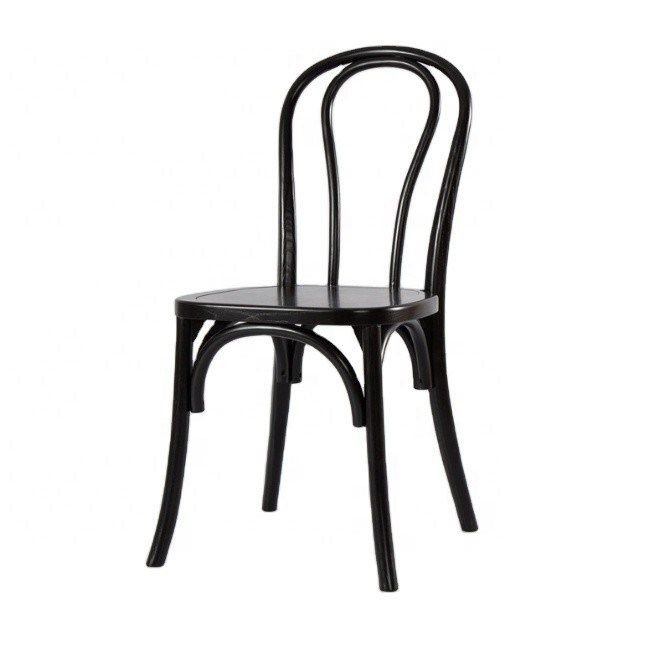 Chinesisches Mahagoni und Rattan Material Nordische Wohnmöbel Holzrahmen Bankett Esszessel mit stapelbarem Massivholz