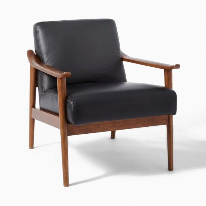 200 kg Gewichtsgrenze Hochwertiges Modernes Holz Freizeit Armstuhl für Wohnzimmer Sofa Lounge in Braun/Grau/Gelb/Schwarz