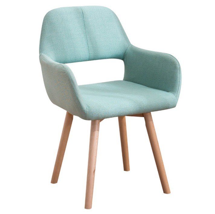 Massivholzbeine Esszimmermöbel Nordic Farbiger Polsterstuhl für Kundenanforderungen