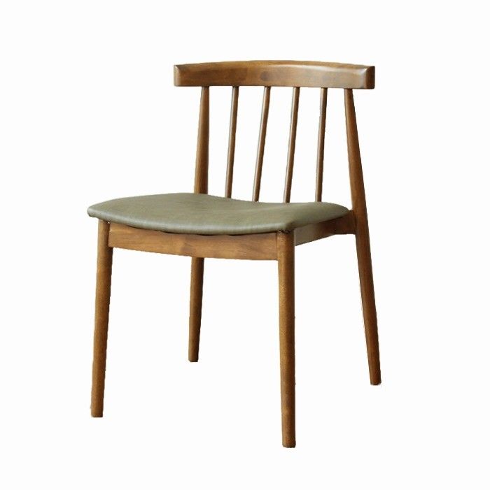 Allgemeine Wohnmöbel Zeitgenössischer Design Holz Esszessel mit Stoff Ledersitz Armlehne