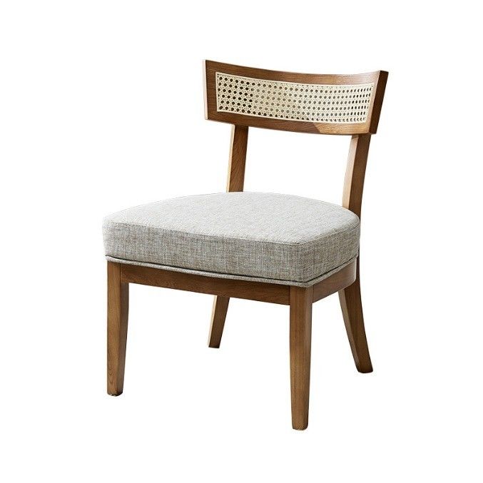 Nordic Style Rattan Esszessel Polstermassivholz Stuhl für Wohnzimmerdekoration