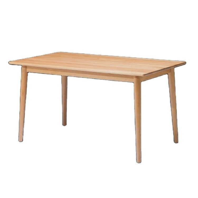 Modernes Esszimmermöbel Holztisch mit rechteckiger Oberfläche im Designstil der Mitte des Jahrhunderts