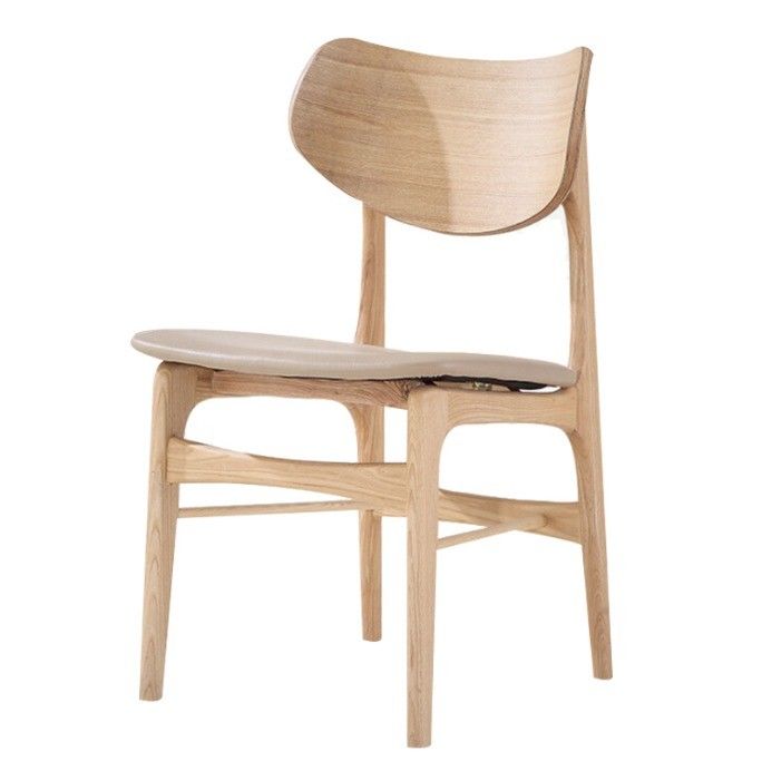 Klassischer nordischer Restaurantstuhl W48cm*D50cm*82cm mit Holzstühlen aus Burlywood/Brown