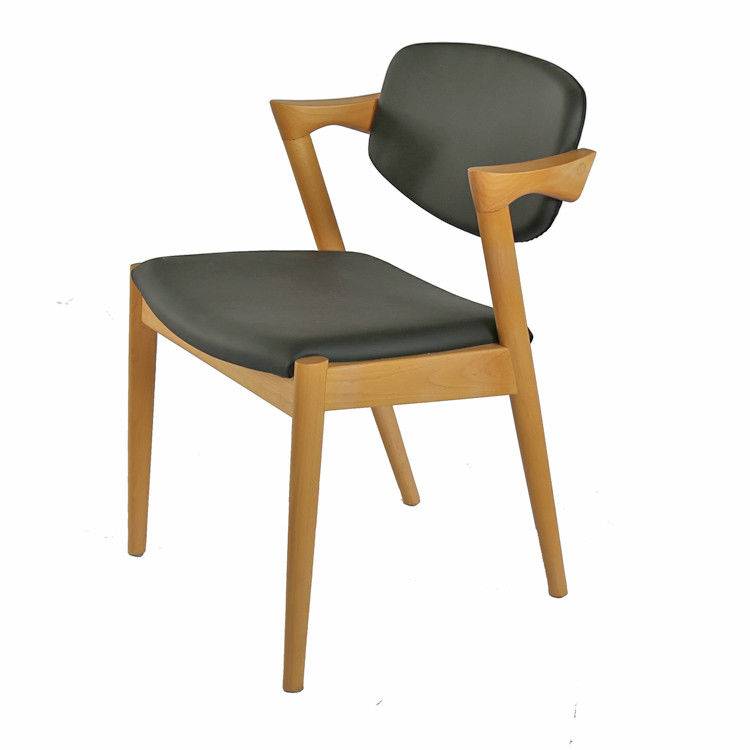 Holzgeschäftliche PU-Leder-Esstuhl für Hotel-Coffee-Shop Vielseitig und funktional