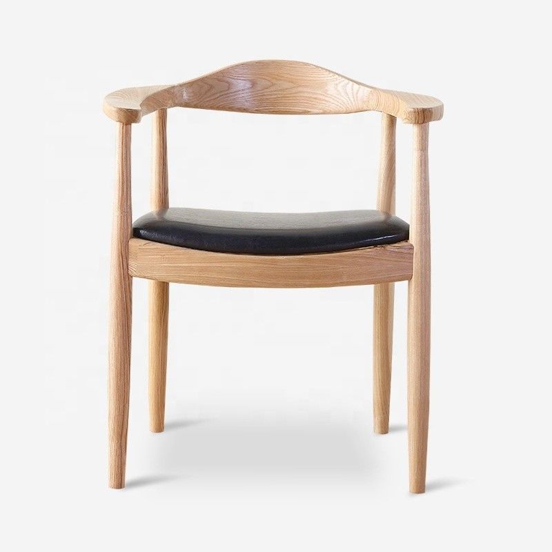 Massivholz niedrig runde Rücken Speisestuhl im modernen Stil für Luxusessen