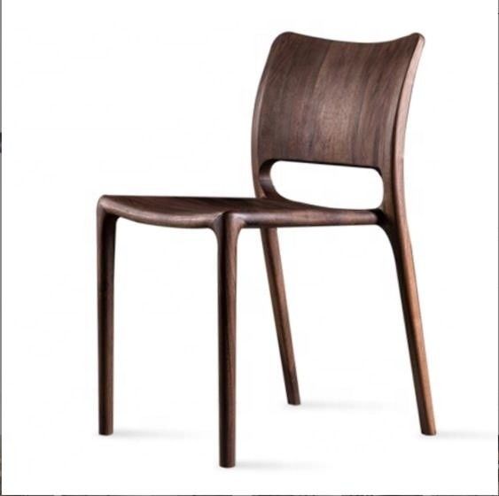 Fügen Sie Ihrem Café und Restaurant einen Hauch Luxus hinzu mit einem High-End Massivholz-Nordic Bent-Rückenlehnen-Esstuhl
