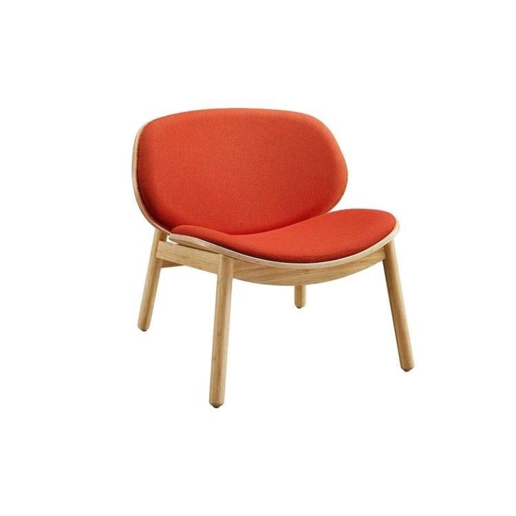 Komfortable Stoffsitz Holzstuhl für Hotel Restaurant Wohnzimmer Kaffeeshop im nordischen modernen Design