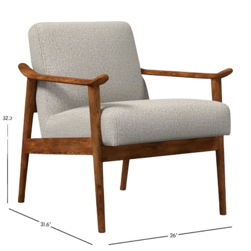 OEM Ja Nordischer Stil Massivbaum Holzrahmen Moderne Sofa Freizeitstuhl für Wohnzimmer Holz Sessel
