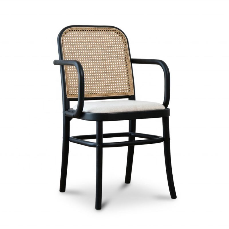 Antiques Design Holz Rattan Rücken Speisestuhl für OEM/ODM und Freizeitstuhl Stil