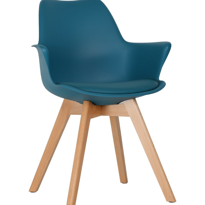 Langlebiger, farbenfroher, moderner Speisesessel aus Kunststoff