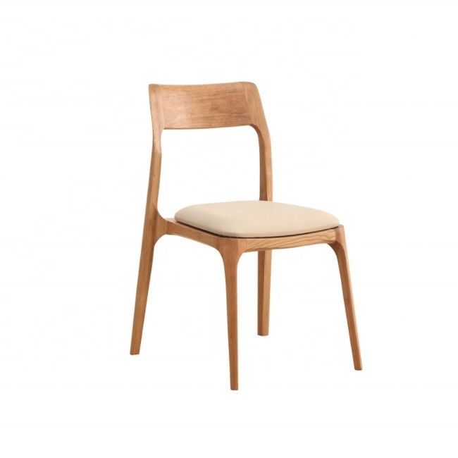 Moderne nordische Wohnmöbel Stapelbare Esszimmerstühle aus Ascheholz ohne gefaltetes Design spezifisches Holz