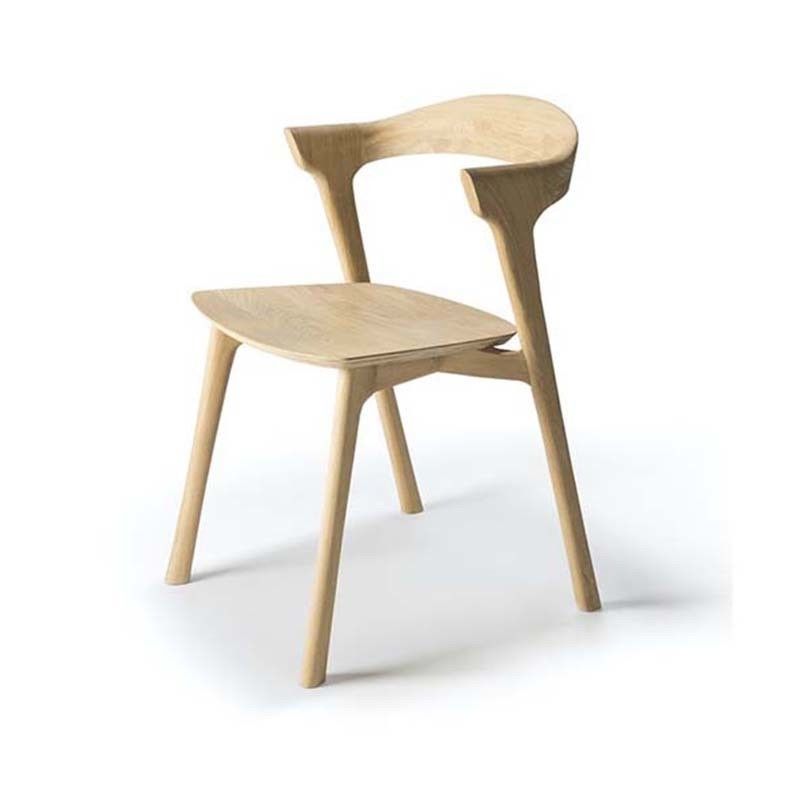 Elegantes und komfortables modernes Freizeitstuhl aus Ascheholz für Café Hotel Restaurant 53cm*50cm*76cm