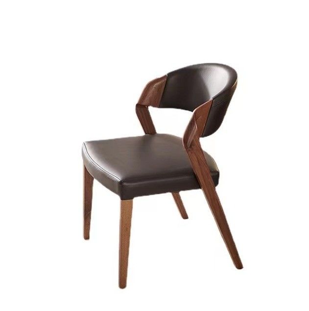 Wohnzimmermöbel Massivholz Esszessel mit individuellen Designs und PU-Lederkissen