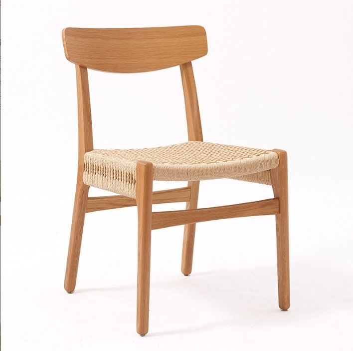 Moderne aus Massivholz gewebte Esszessel für Hotelrestaurant W50*D50*H77 cm Postverpackung Y
