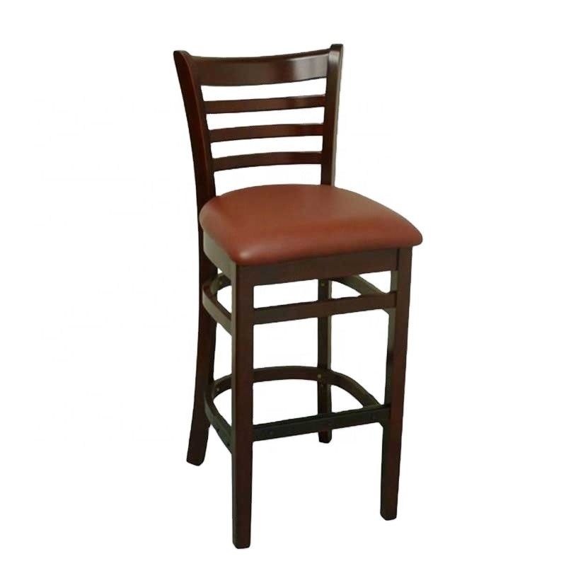Holz Barhocker für Restaurant Küche Esszimmer Stuhl in Natur beliebte Farben Barmöbel